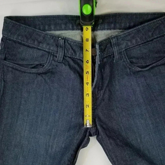 Prana Size 4 Embroidered Logo Women's Blue Jeans - Picture 4 of 9